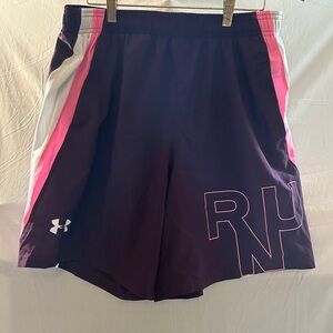 Under Armour Women's Purple and Pink Athletic Shorts
